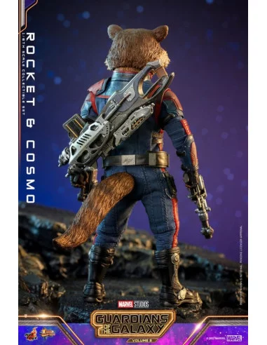 es::Guardianes de la Galaxia Vol. 3 Figuras 1/6 Rocket & Cosmo Hot Toys 16 cm