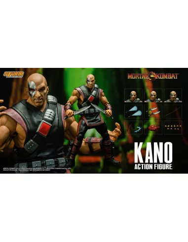 es::Mortal Kombat Figura 1/12 Kano 18 cm