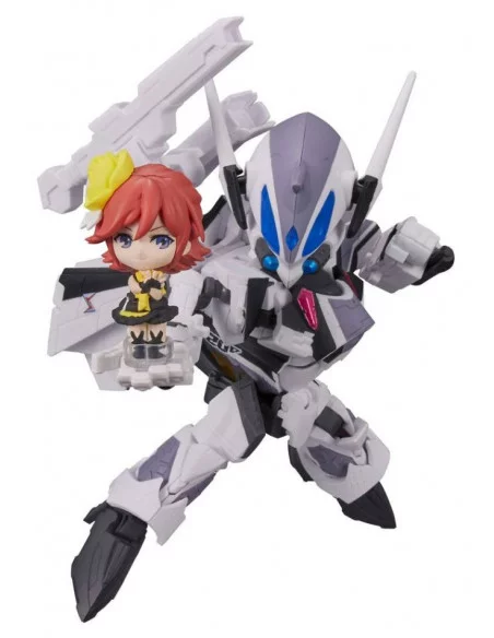 es::Macross Delta Vehículo con Figura Tiny Session VF-31F Siegfried (Messer Ihlefeld Use) with Kaname Buccaneer 10 cm