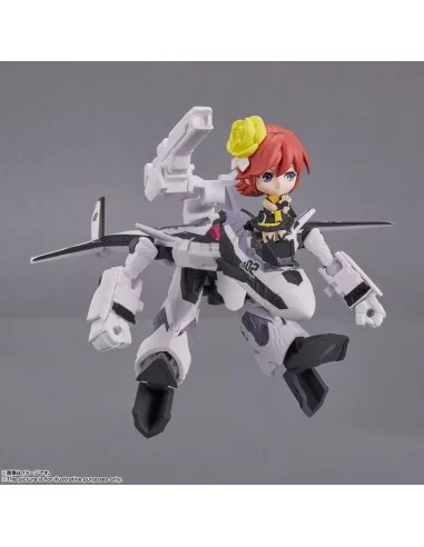 es::Macross Delta Vehículo con Figura Tiny Session VF-31F Siegfried (Messer Ihlefeld Use) with Kaname Buccaneer 10 cm
