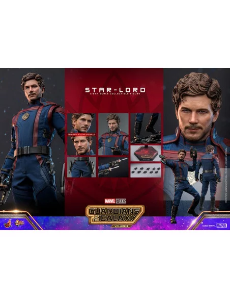 es::Guardianes de la Galaxia Vol. 3 Figura 1/6 Star-Lord Hot Toys 31 cm