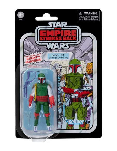 es::EMBALAJE DAÑADO Star Wars The Empire Strikes Back Vintage Collection Figura Boba Fett (Vintage Comic Art) 10 cm