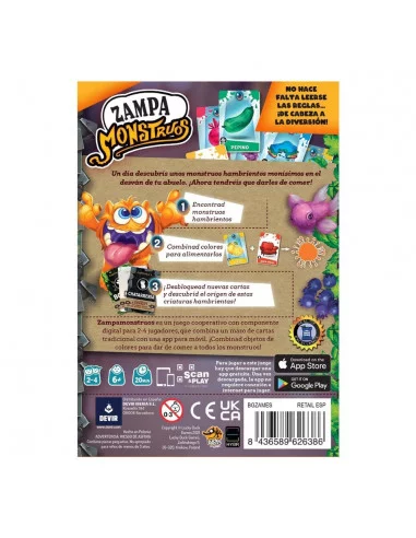 es::Zampa Monstruos - Juego de cartas