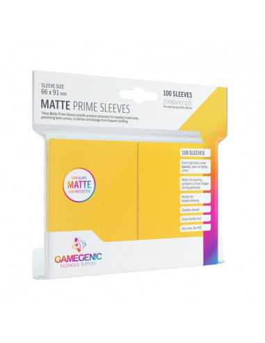 es::Pack Matte Prime Sleeves Yellow (100 fundas)