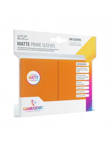es::Pack Matte Prime Sleeves Orange (100 fundas)