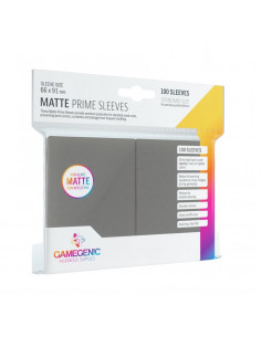 es::Pack Matte Prime Sleeves Dark Gray (100 fundas)
