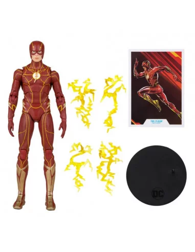 es::DC The Flash Movie Figura The Flash (Speed Force Variant) (Gold Label) 18 cm