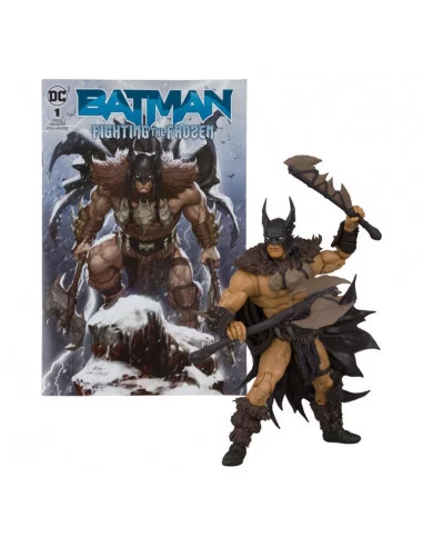 es::DC Black Adam Page Punchers Figura & Cómic Batman (Batman: Fighting The Frozen Comic) 18 cm