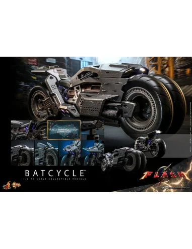 es::The Flash Vehículo 1/6 Batcycle Hot Toys 56 cm