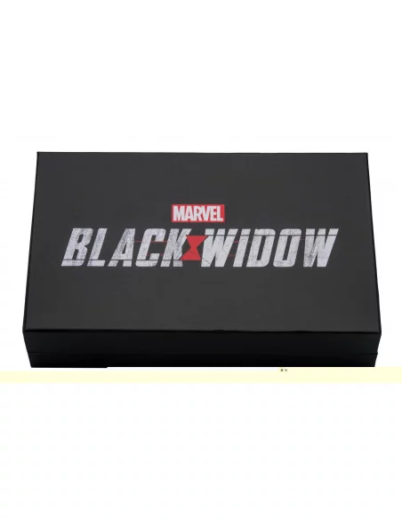 es::Marvel Black Widow Réplica Brazaletes y Pin cinturón