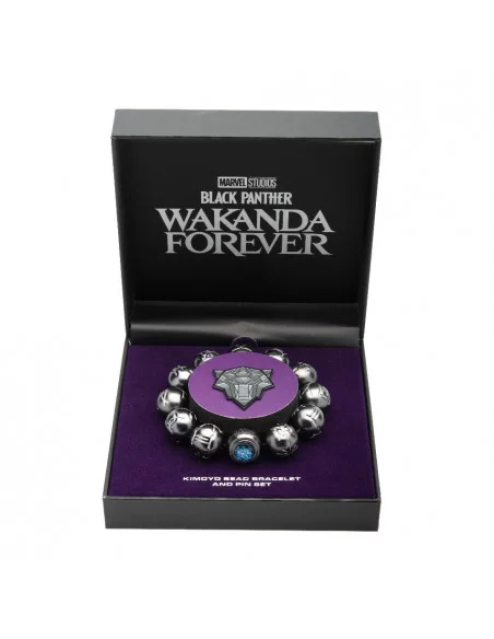 es::Marvel Pin y Pulsera Perlas de Kimoyo Black Panther Wakanda Forever 