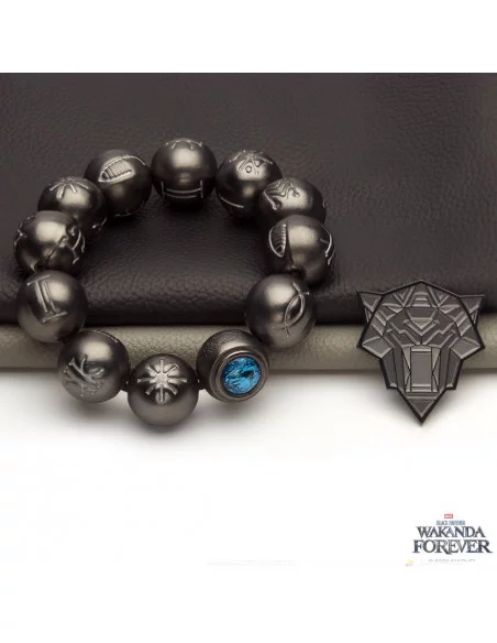 es::Marvel Pin y Pulsera Perlas de Kimoyo Black Panther Wakanda Forever 