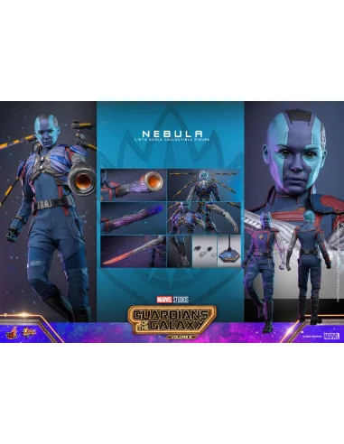 es::Guardianes de la Galaxia Vol. 3 Figura 1/6 Nebula Hot Toys 29 cm