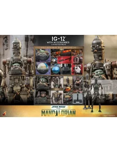 es::Star Wars The Mandalorian Figuras 1/6 IG-12 con accesorios Hot Toys 36 cm 2