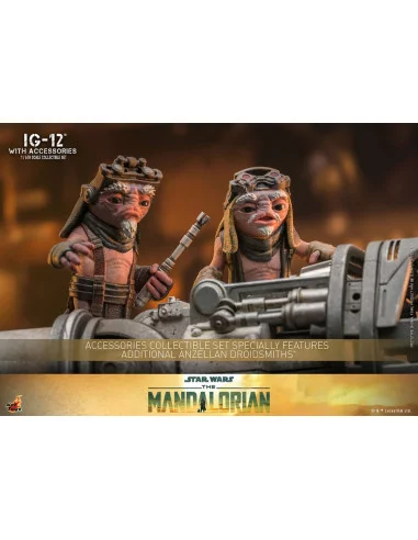 es::Star Wars The Mandalorian Figuras 1/6 IG-12 con accesorios Hot Toys 36 cm