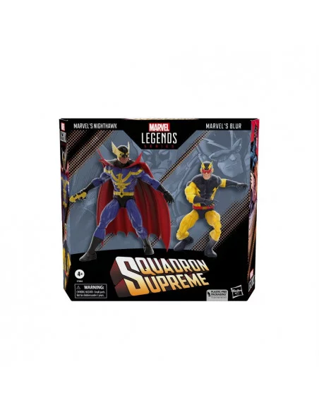 es::Squadron Supreme Marvel Legends Pack de 2 Figuras Nighthawk & Marvel's Blur 15 cm