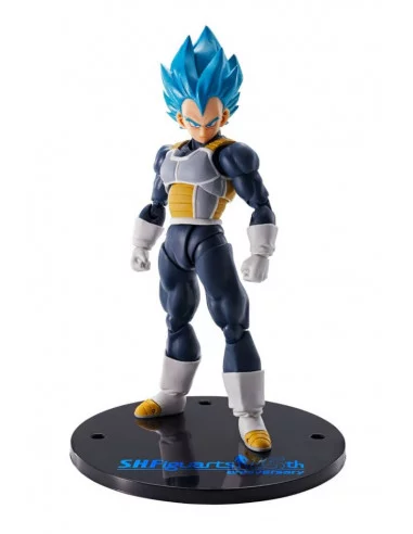es::Dragon Ball Super Figura S.H. Figuarts Vegeta Super Saiyan Blue (15th Anniversary Version) 14 cm