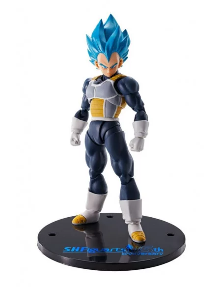 es::Dragon Ball Super Figura S.H. Figuarts Vegeta Super Saiyan Blue (15th Anniversary Version) 14 cm