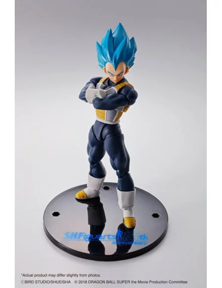 es::Dragon Ball Super Figura S.H. Figuarts Vegeta Super Saiyan Blue (15th Anniversary Version) 14 cm