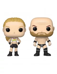 es::EMBALAJE DAÑADO WWE Pack de 2 Funko POP Figuras Rousey/Triple H 9 cm