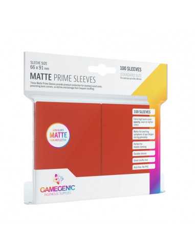 es::Pack Matte Prime Sleeves Red (100 fundas)