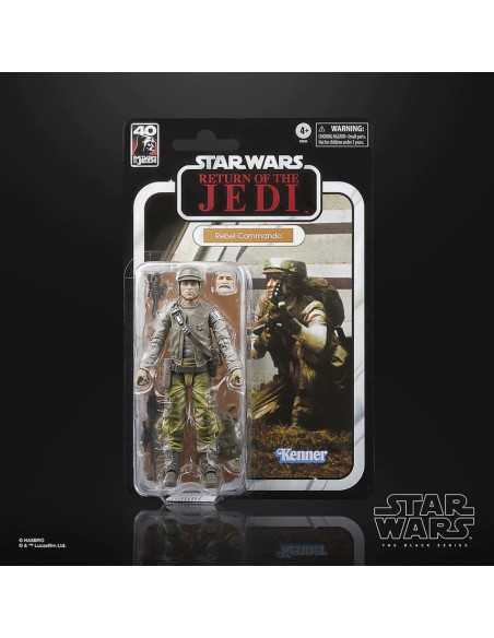 EMBALAJE DAÑADO. Star Wars: Return of the Jedi Black Series Figura Rebel Commando 15 cm