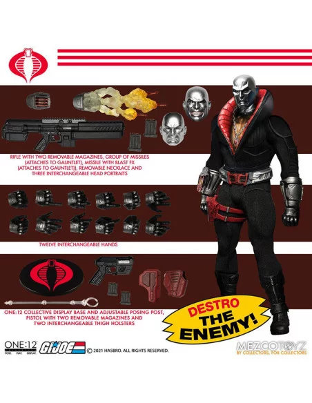es::G.I. Joe Figura con luz 1/12 Destro One:12 Collective 17 cm