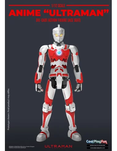 es::Ultraman 1/12 Figura Ace Suit Die-Cast 15 cm
