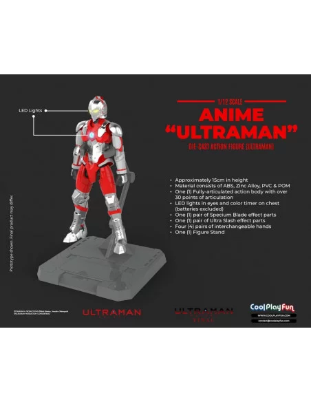 es::Ultraman 1/12 Figura Die-Cast 15 cm
