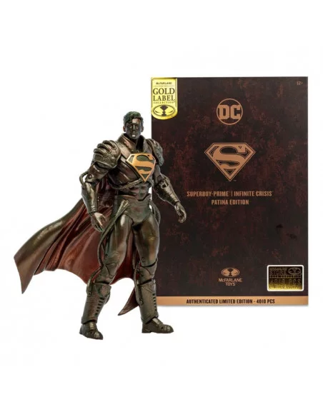 es::DC Multiverse Figura Superboy Prime (Patina) (Gold Label) 18 cm