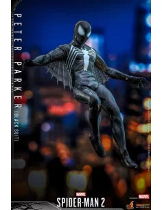 es::Marvel's Spider-Man 2 Figura Video Game Masterpiece 1/6 Peter Parker (Black Suit) Hot Toys 30 cm 2