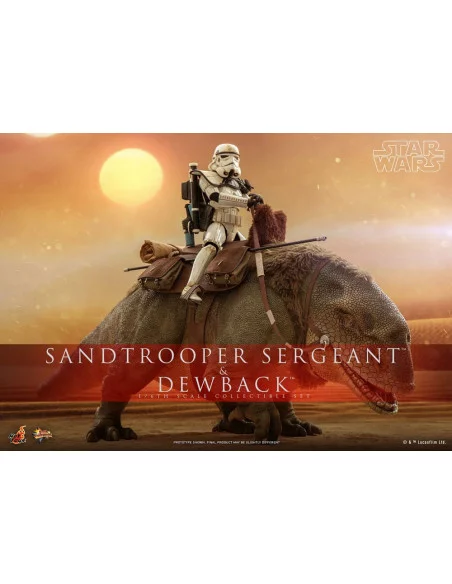 es::Star Wars IV Pack de 2 Figuras 1/6 Sandtrooper Sergeant & Dewback Hot Toys 30 cm