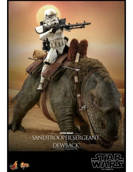 es::Star Wars IV Pack de 2 Figuras 1/6 Sandtrooper Sergeant & Dewback Hot Toys 30 cm
