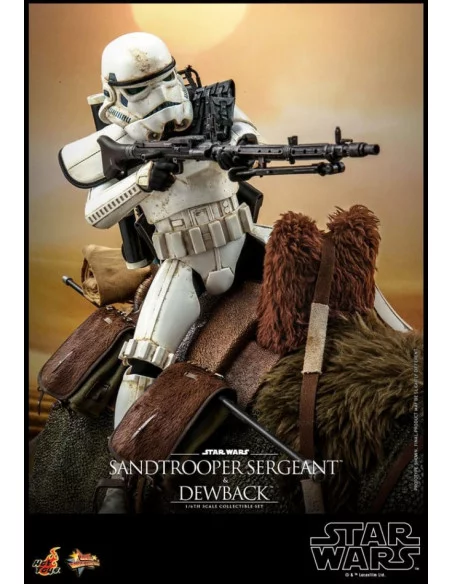 es::Star Wars IV Pack de 2 Figuras 1/6 Sandtrooper Sergeant & Dewback Hot Toys 30 cm