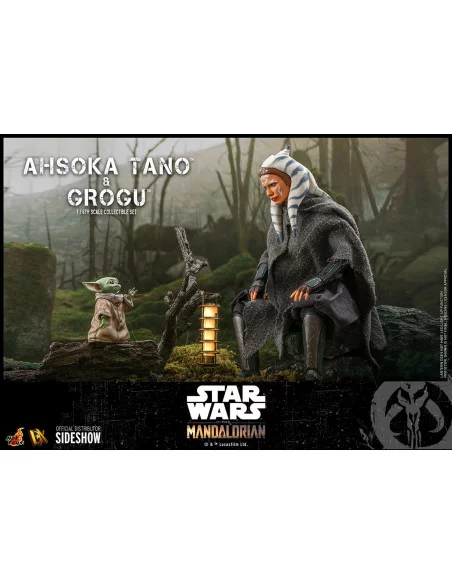es::Star Wars The Mandalorian Figuras 1/6 Ahsoka Tano y Grogu Hot Toys 29 cm