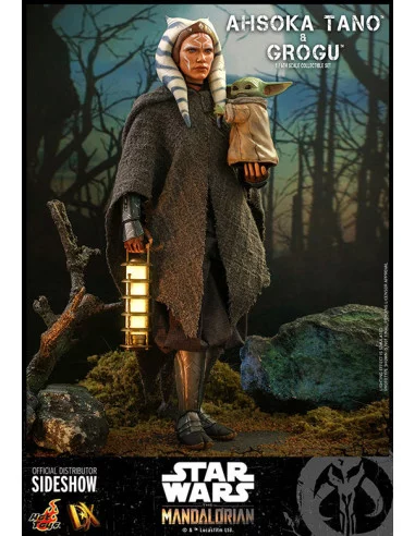 es::Star Wars The Mandalorian Figuras 1/6 Ahsoka Tano y Grogu Hot Toys 29 cm