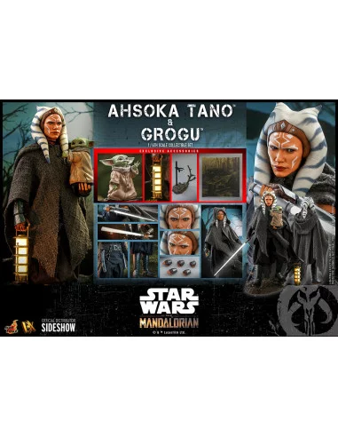 es::Star Wars The Mandalorian Figuras 1/6 Ahsoka Tano y Grogu Hot Toys 29 cm