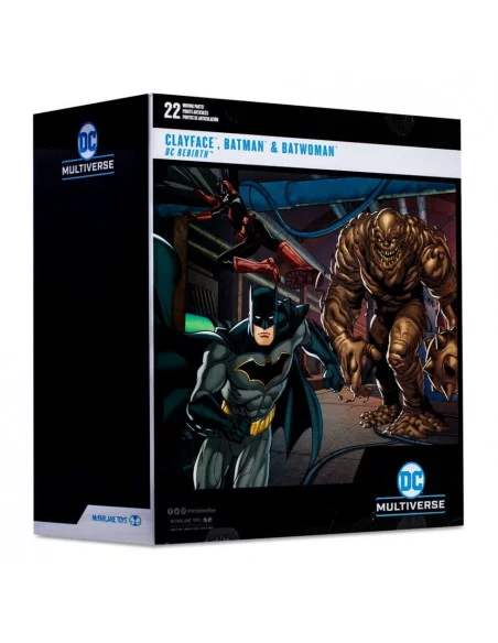 es::DC Multiverse Multipack de 3 Figuras Clayface, Batman & Batwoman (DC Rebirth) (Gold Label) 18 cm