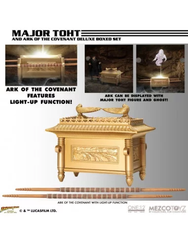 es::Indiana Jones and the Raiders of the Lost Ark Figura 1/12 Major Toht 16 cm