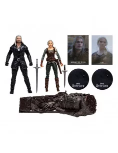 es::The Witcher Figuras Geralt y Ciri (Netflix Season 3) 18 cm