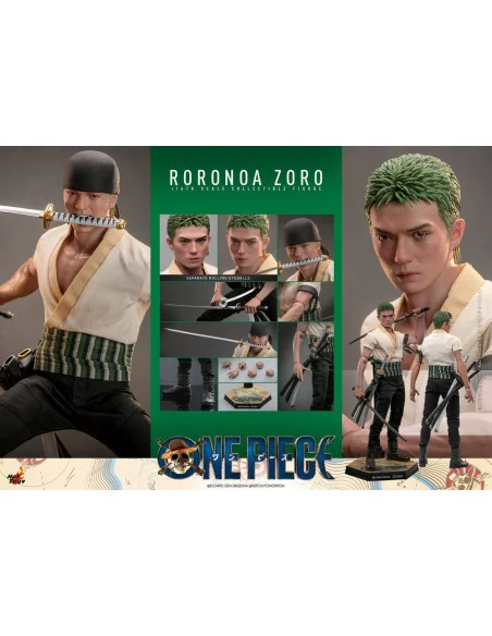 es::One Piece (Netflix) Figura 1/6 Roronoa Zoro Hot Toys 31 cm es::One Piece (Netflix) Figura 1/6 Roronoa Zoro Hot Toys 31 cm