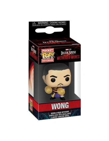 es::Doctor Strange en el Multiverso de la Locura Llavero Pocket POP! Wong 4 cm