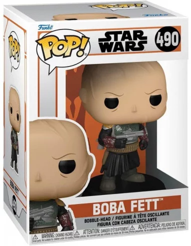 es::Star Wars Mandalorian Funko POP! Boba Fett w/o helmet Exclusive 9 cm