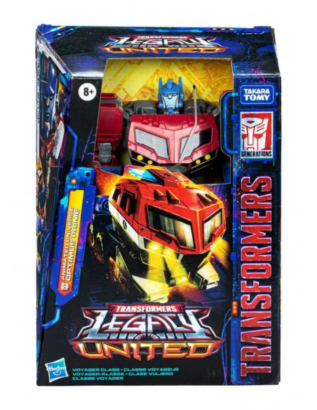 es::Transformers Generations Legacy United Voyager Class Figura Animated Universe Optimus Prime 18 cm