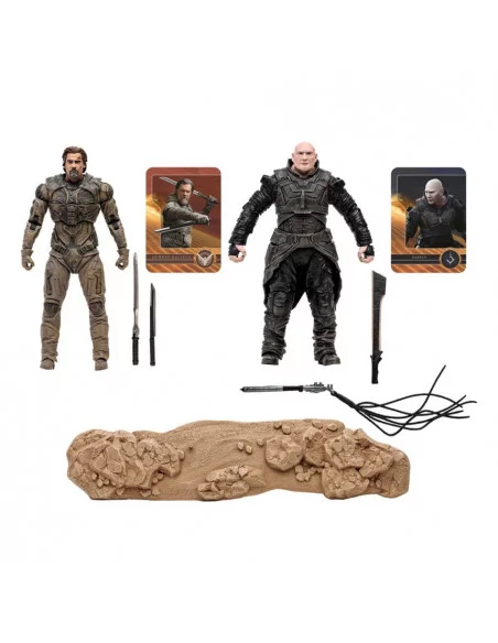 es::Dune: Parte dos Pack de 2 Figuras Gurney Halleck & Rabban 18 cm