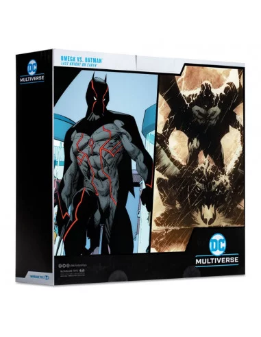 es::DC Collector Pack de 2 Figuras Omega (Unmasked) & Batman (Bloody)(Gold Label) 18 cm
