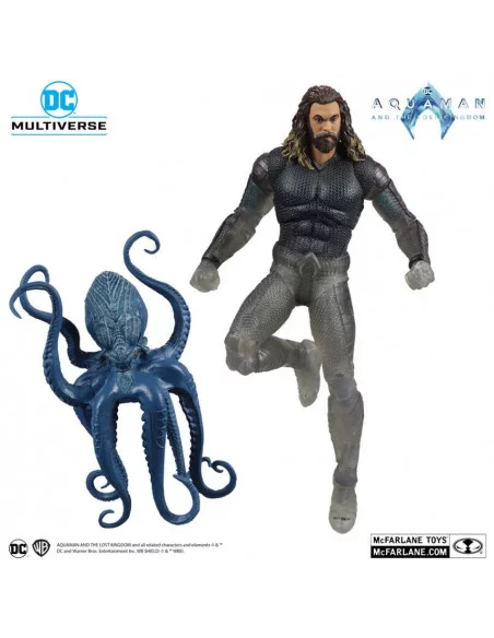 es::DC Multiverse Aquaman y el Reino Perdido Figura Aquaman (Stealth Suit with Topo) (Gold Label) 18 cm