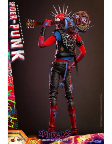 es::Spider-Man: Across the Spider-Verse Figura Movie Masterpiece 1/6 Miles Spider-Punk Hot Toys 32 cm