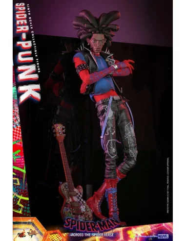 es::Spider-Man: Across the Spider-Verse Figura Movie Masterpiece 1/6 Miles Spider-Punk Hot Toys 32 cm