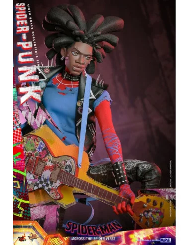es::Spider-Man: Across the Spider-Verse Figura Movie Masterpiece 1/6 Miles Spider-Punk Hot Toys 32 cm